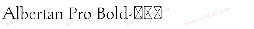 Albertan Pro Bold字体转换